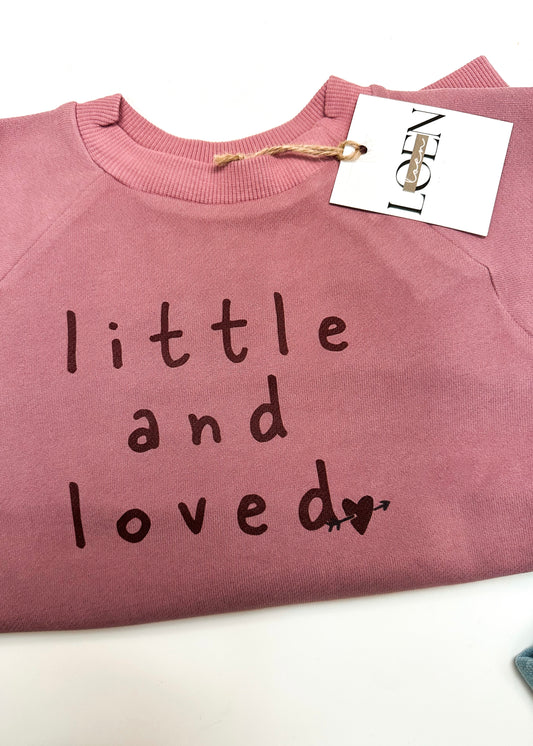 Trui little and loved - Roze