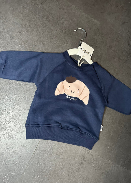 Sweatshirt Croissant / Donker-Blauw