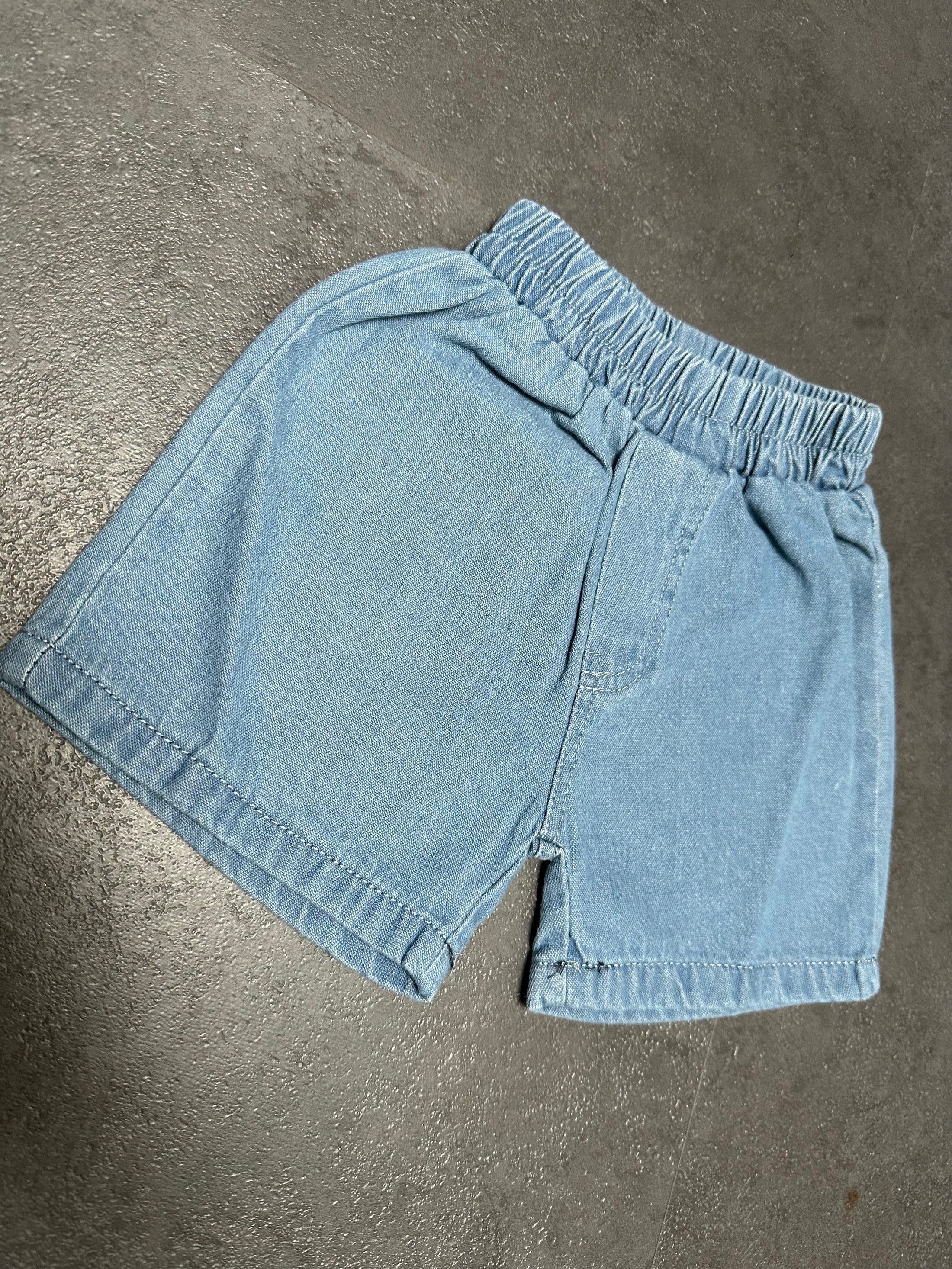 Denim short blue- black