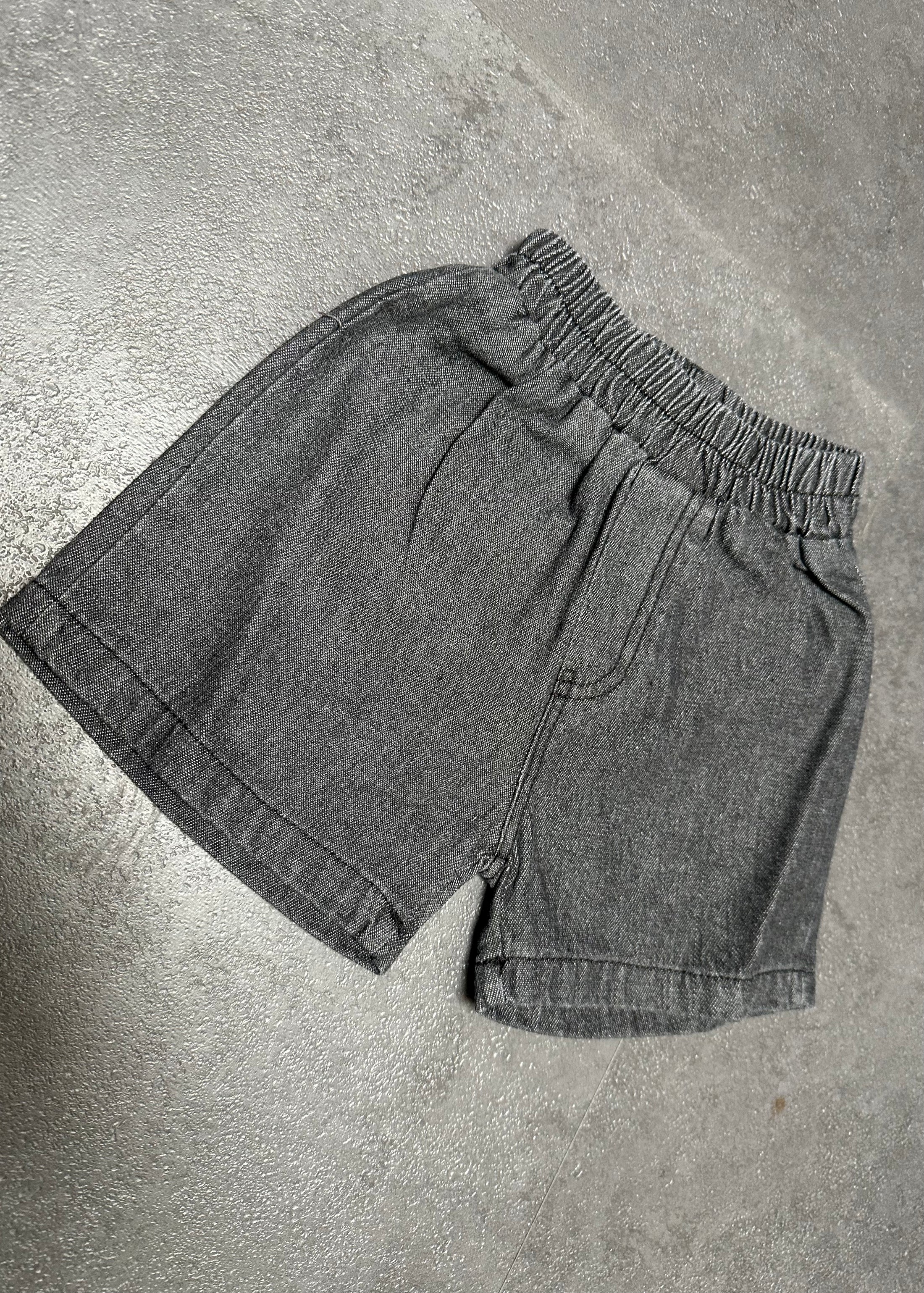 Denim short blue- black