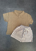 Afbeelding laden in Galerijviewer, Coffee striped short
