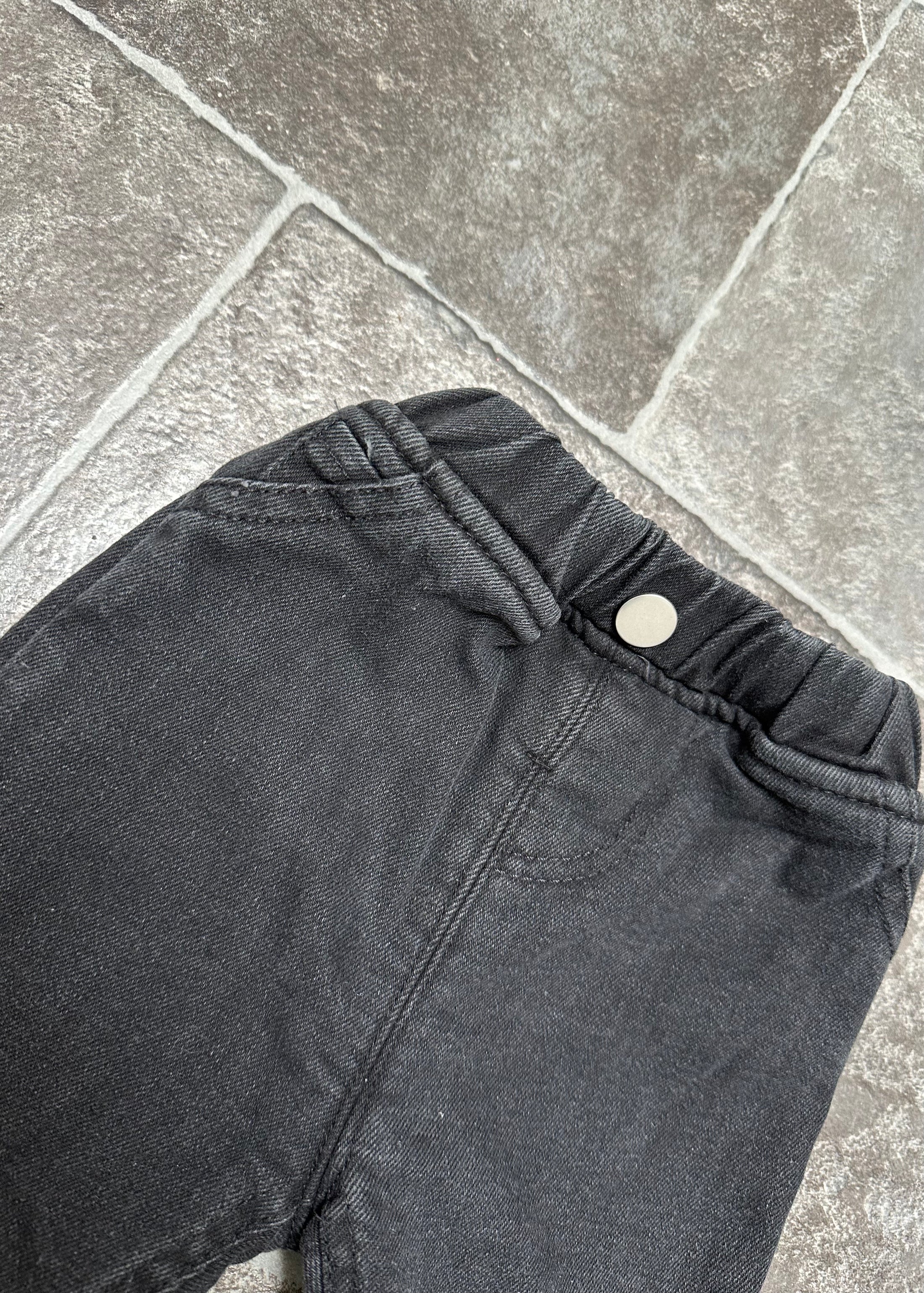 Fleece jeans zwart