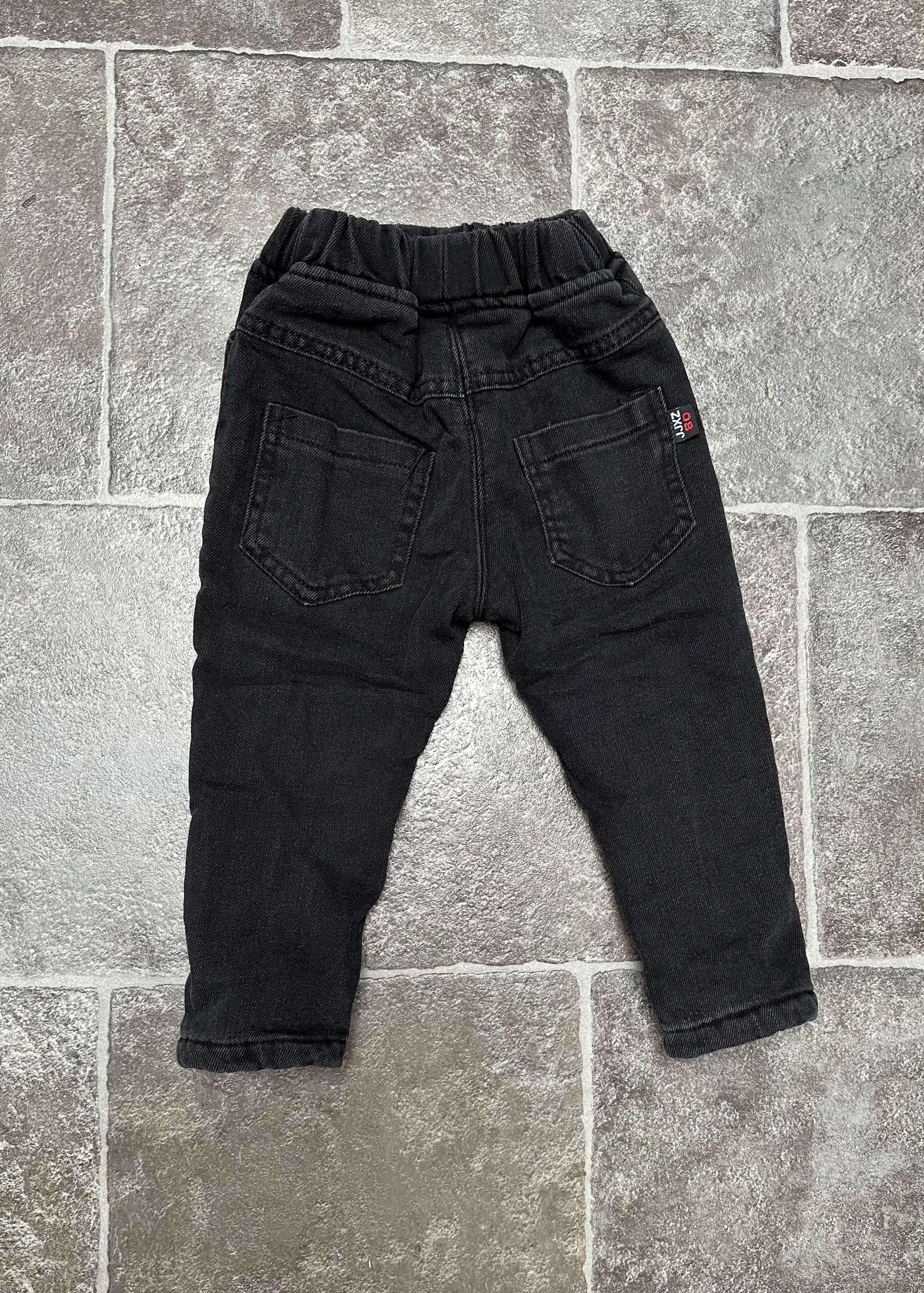 Fleece jeans zwart