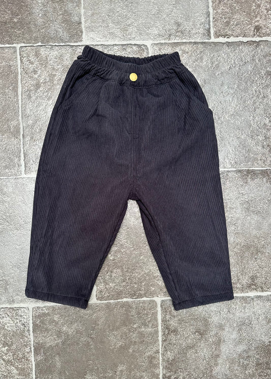 Fleece broek houtskool