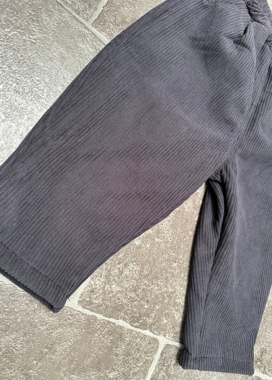 Fleece broek houtskool